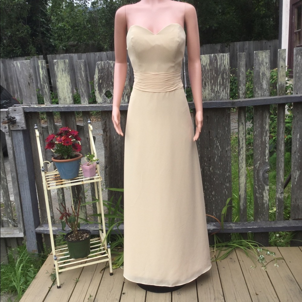 NWT JJsHouse Strapless Floor Length Dress - Picture 2 of 6